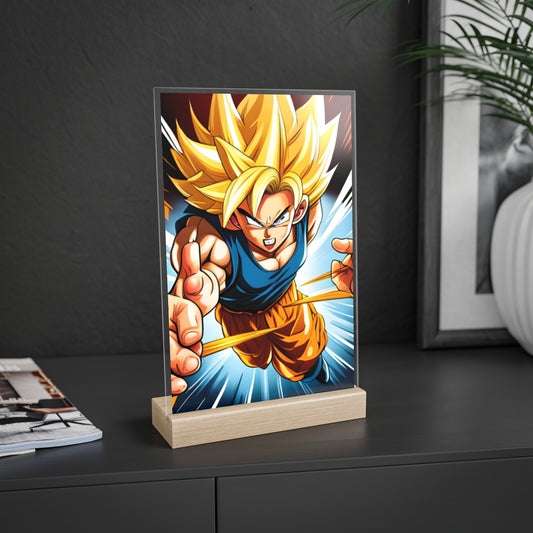 Acrylic Sign with Wooden Stand [DragonBallZ]