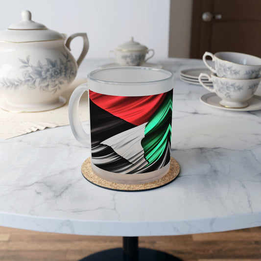 Frosted Glass Mug [Palestine]