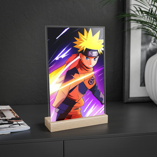Acrylic Sign with Wooden Stand [Naruto]