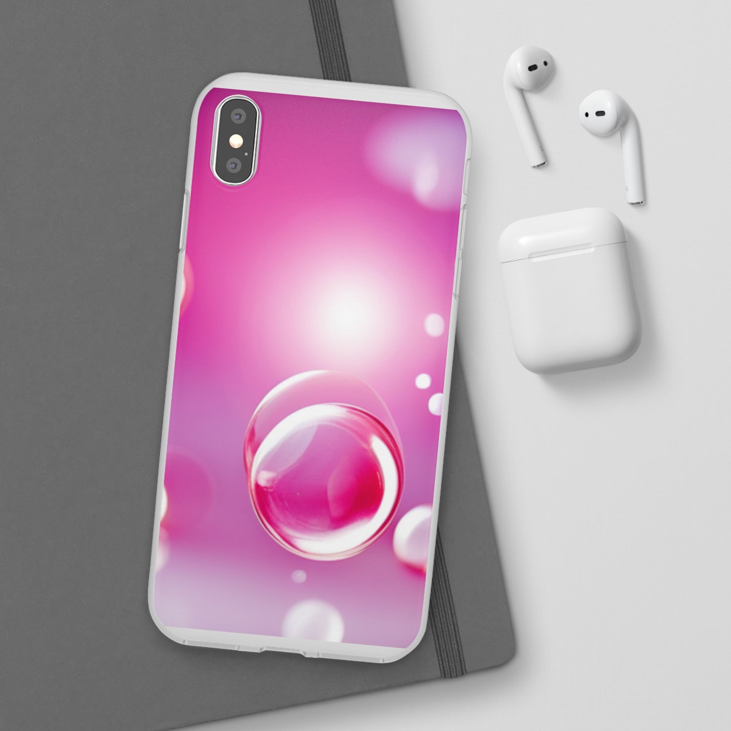 Flexi Case [Pink Bubbles]