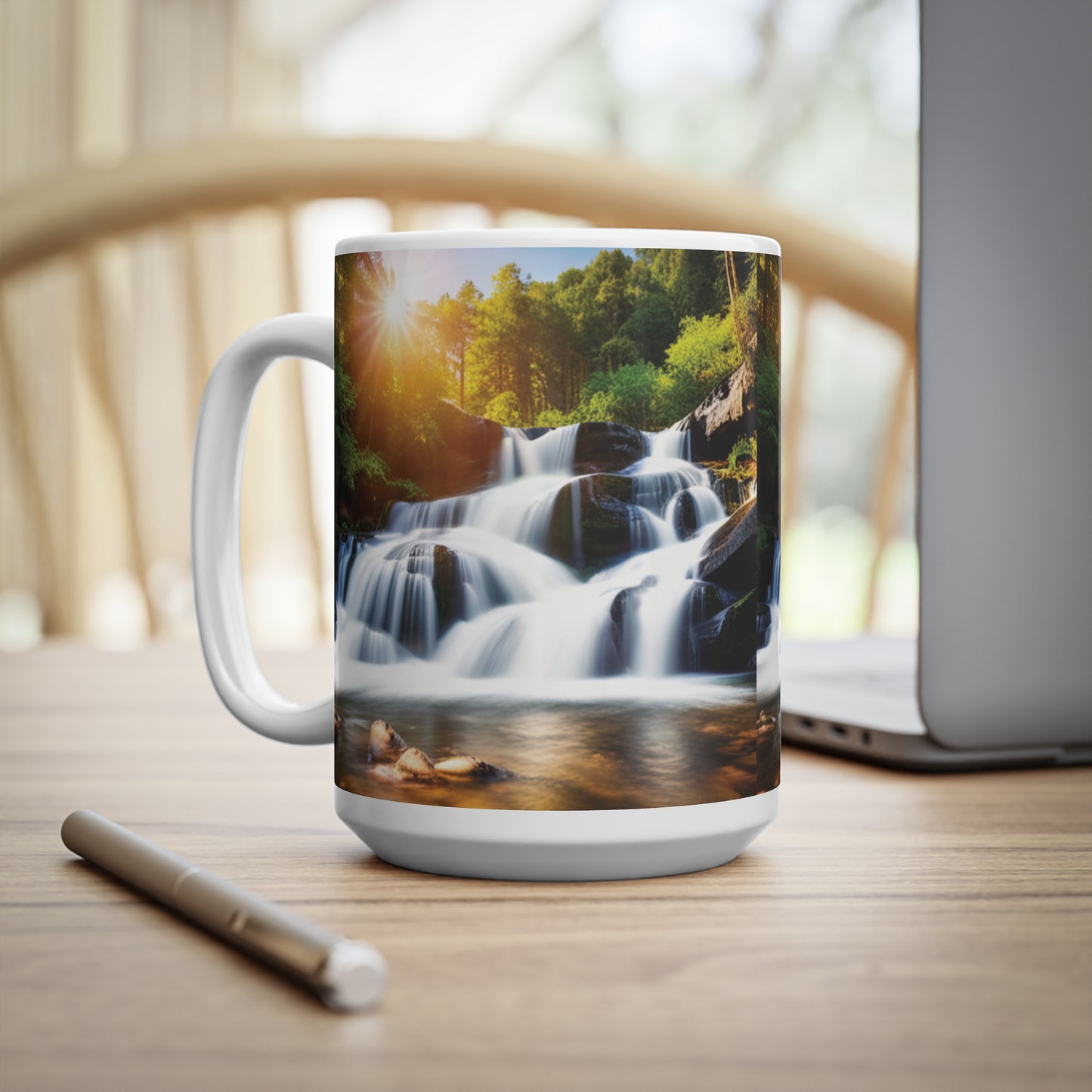 Ceramic Coffee Cup [Waterfall]