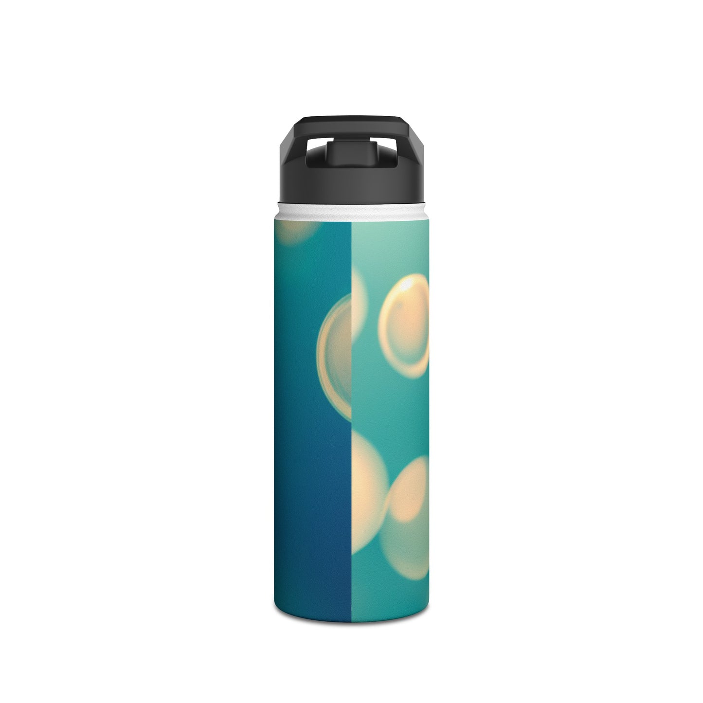 Stainless Steel Water Bottle, Standard Lid [Blue Bubbles]