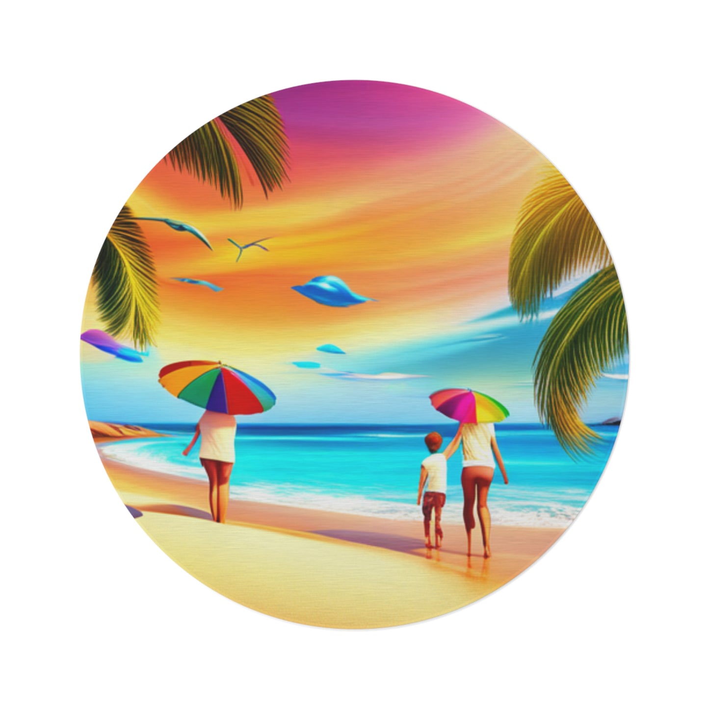 Round Rug [Beach]