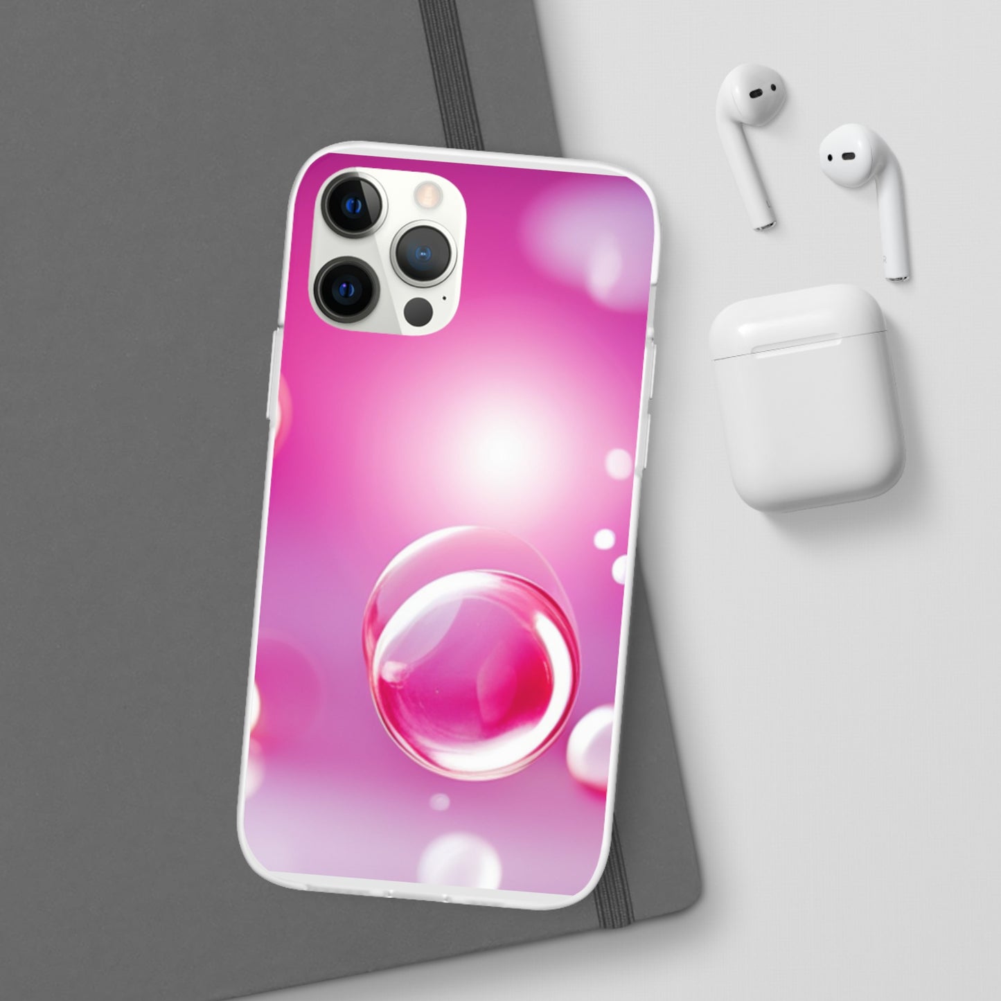 Flexi Case [Pink Bubbles]