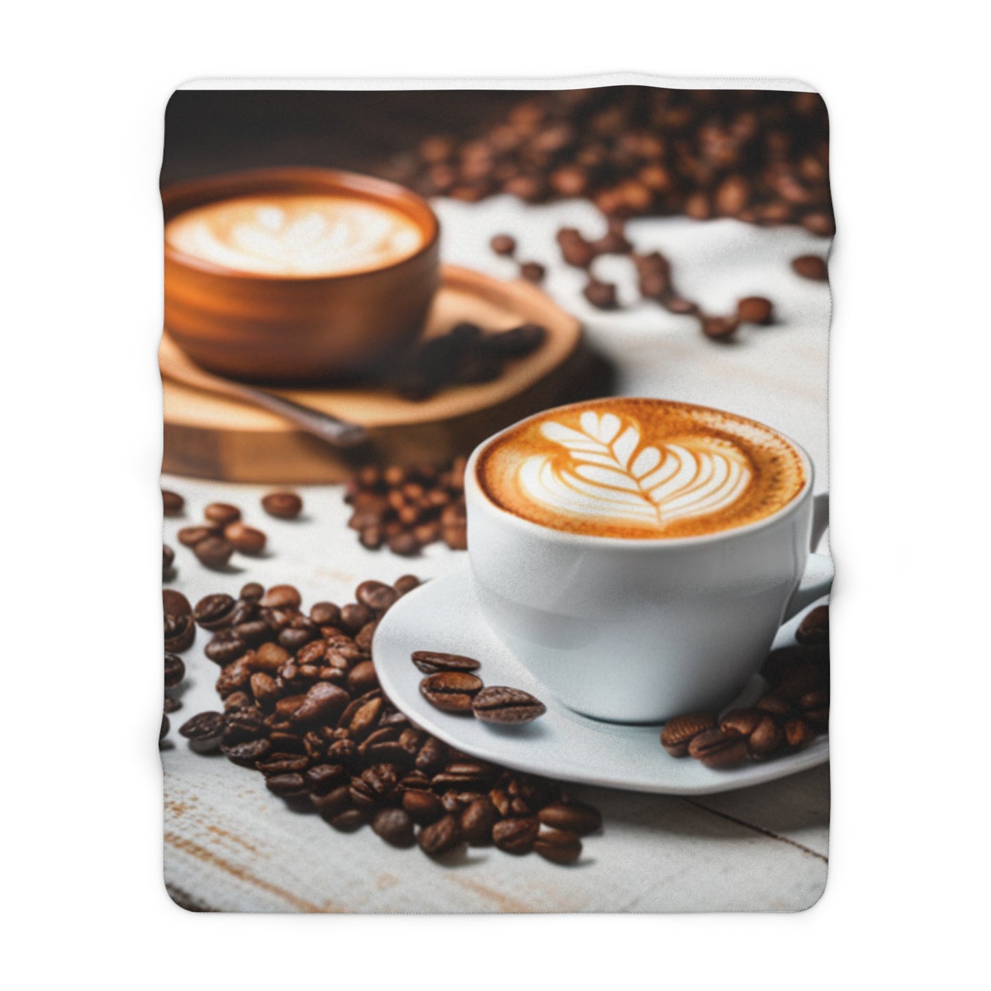 Sherpa Fleece Blanket [Coffee]