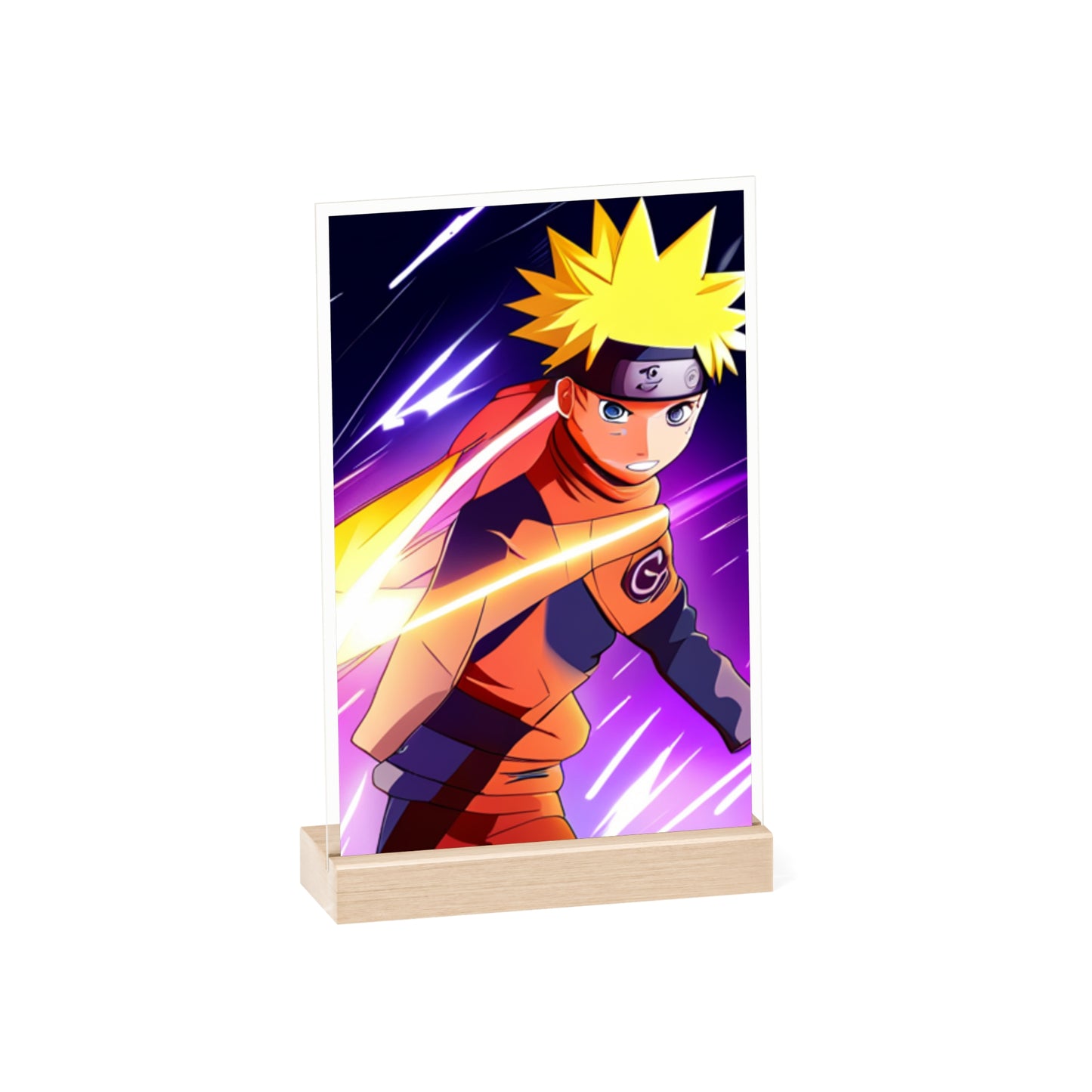 Acrylic Sign with Wooden Stand [Naruto]