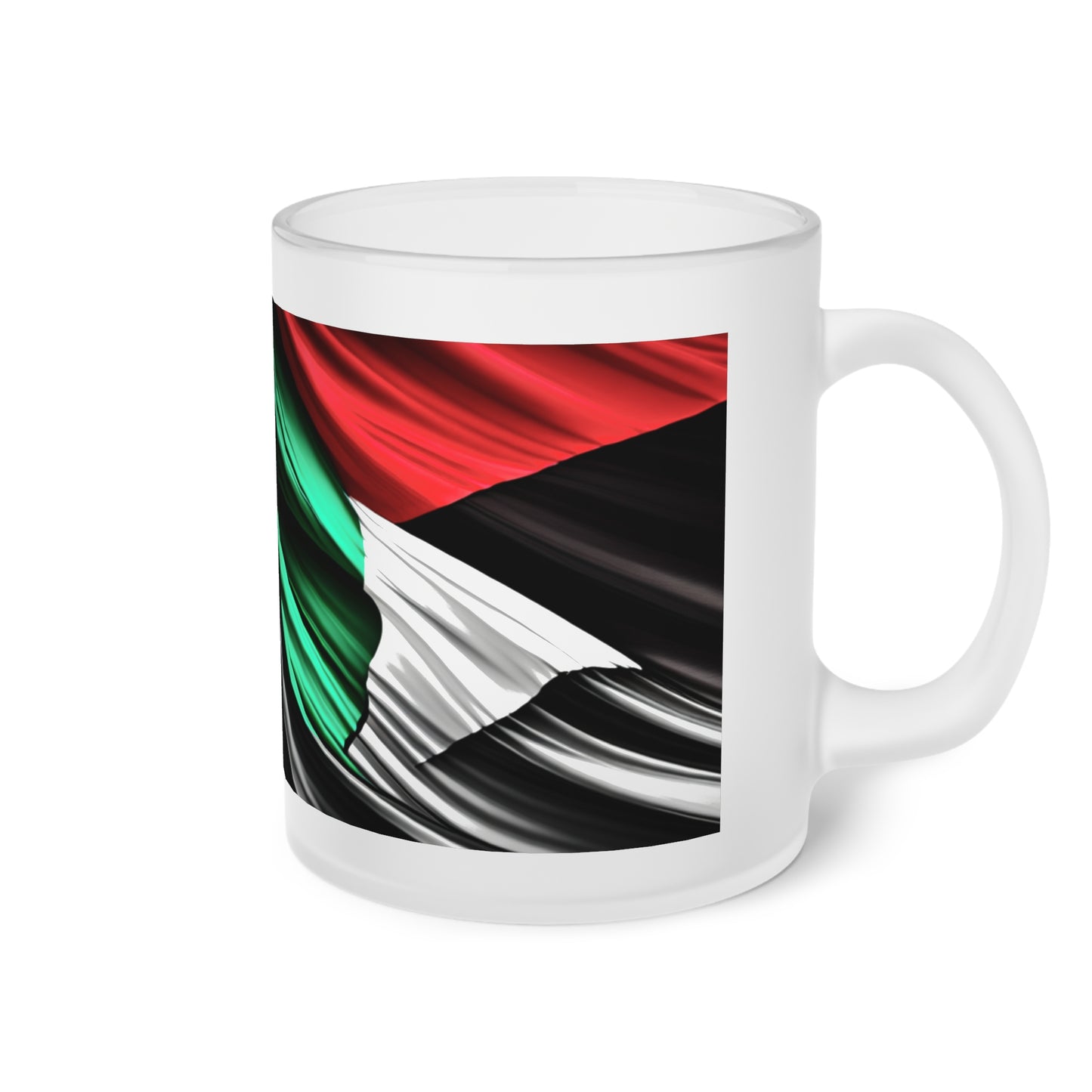 Frosted Glass Mug [Palestine]