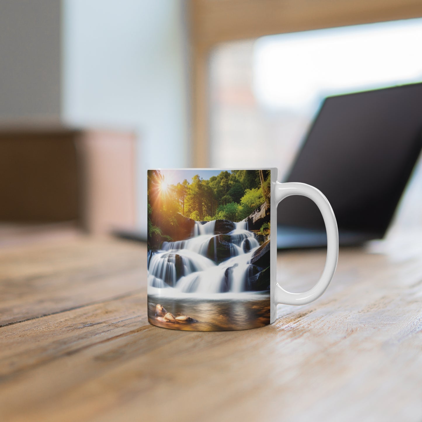 Ceramic Coffee Cup [Waterfall]