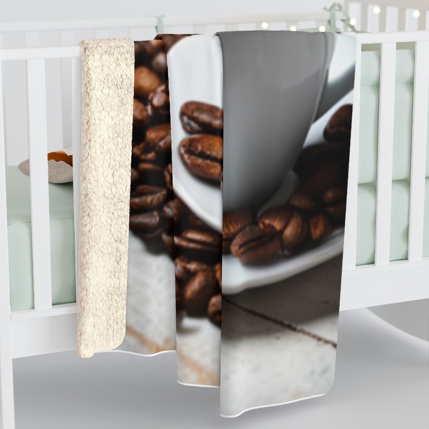 Sherpa Fleece Blanket [Coffee]