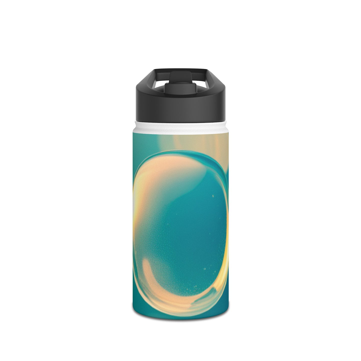 Stainless Steel Water Bottle, Standard Lid [Blue Bubbles]