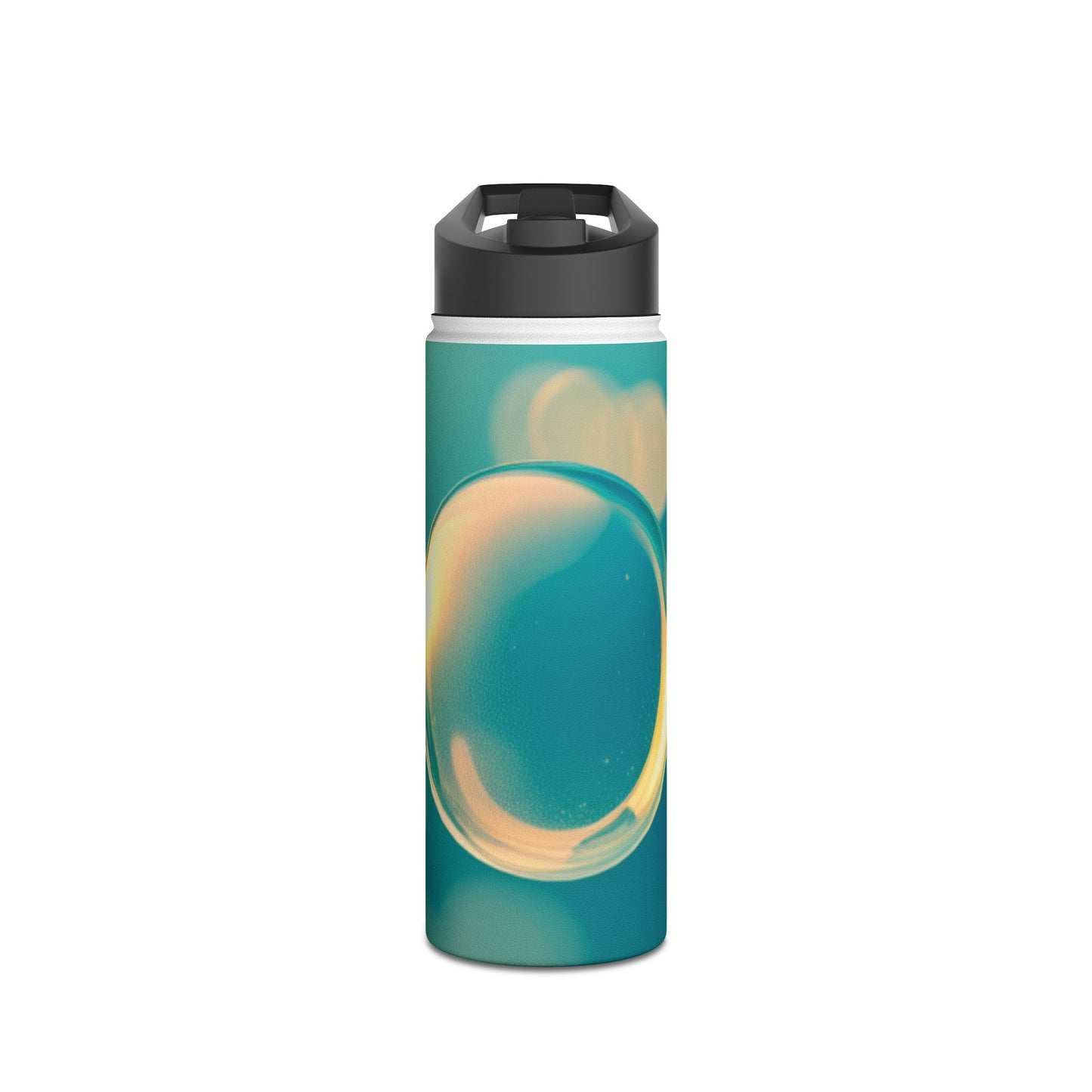 Stainless Steel Water Bottle, Standard Lid [Blue Bubbles]