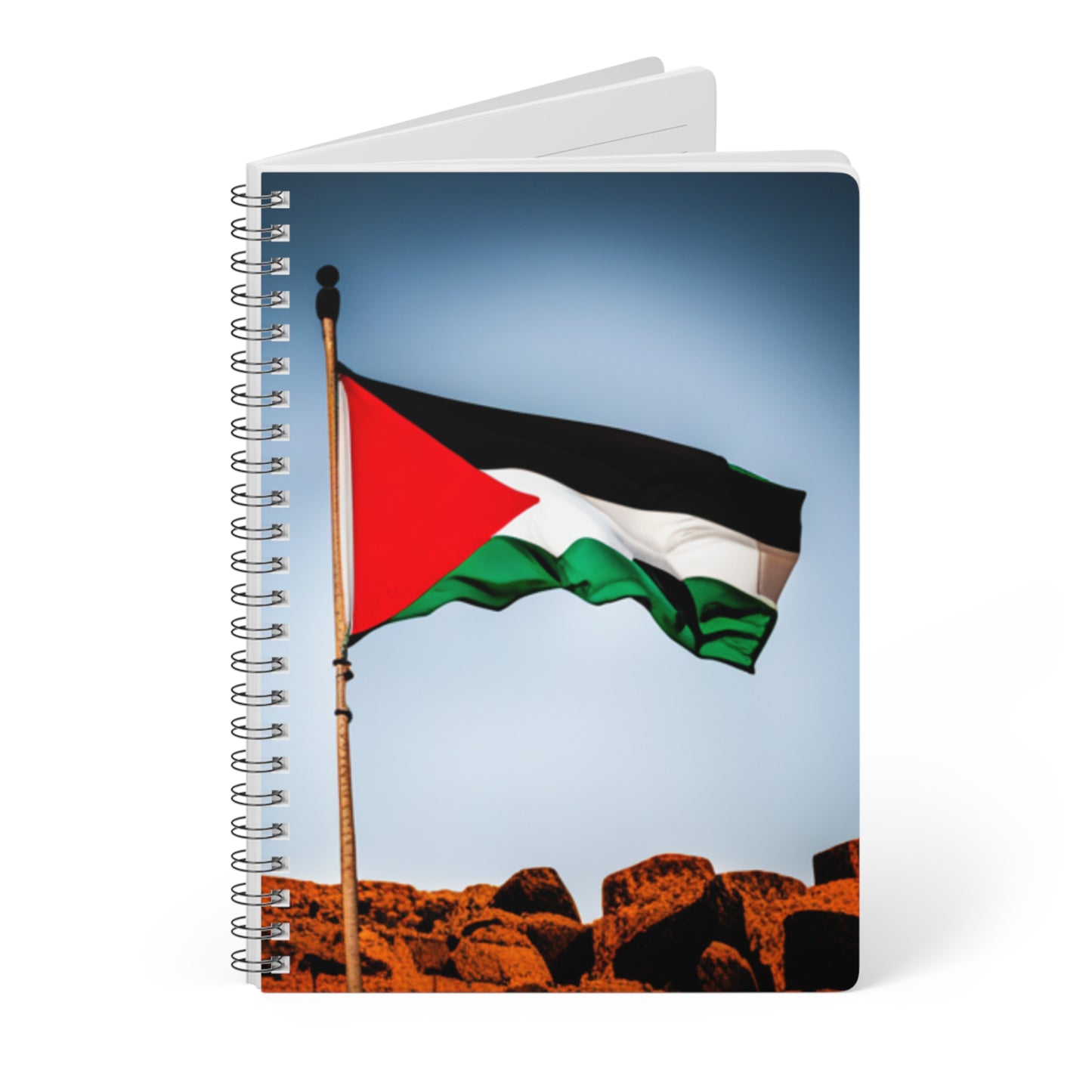 Wirobound Softcover Notebook, A5 [Palestine]