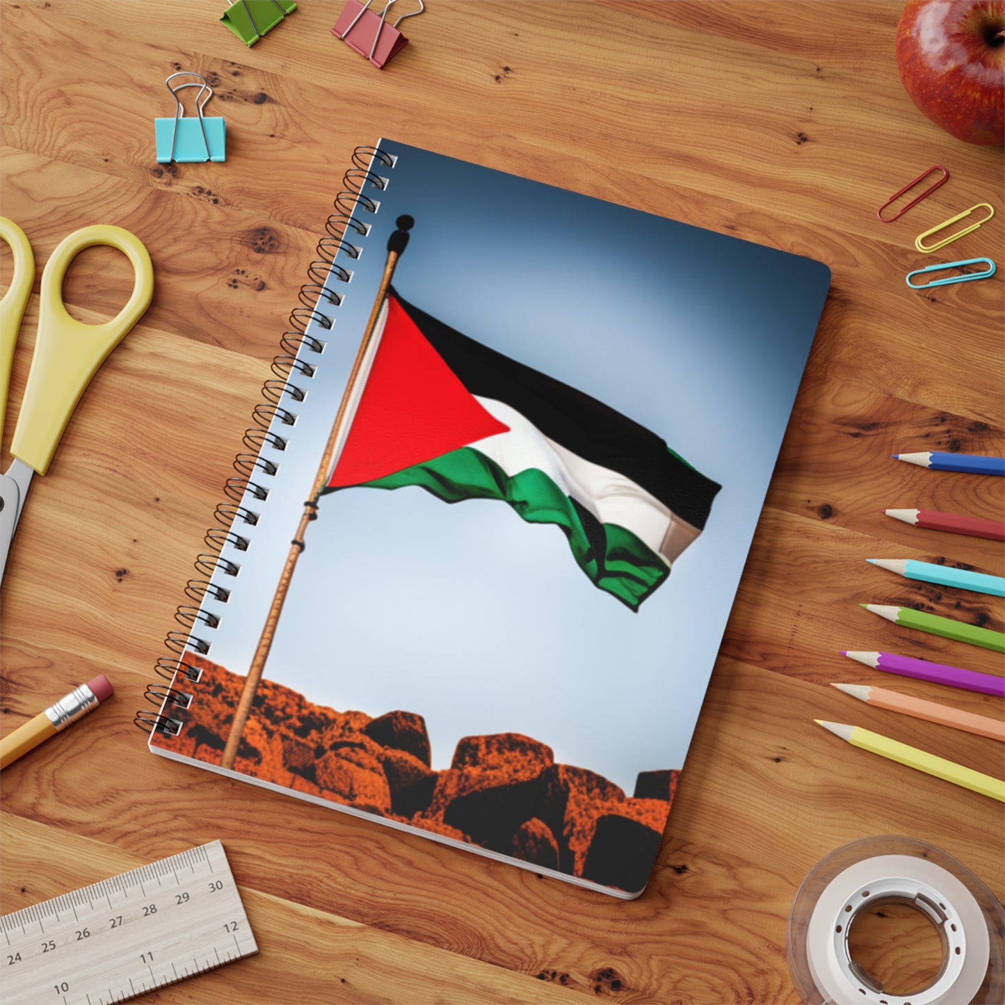 Wirobound Softcover Notebook, A5 [Palestine]