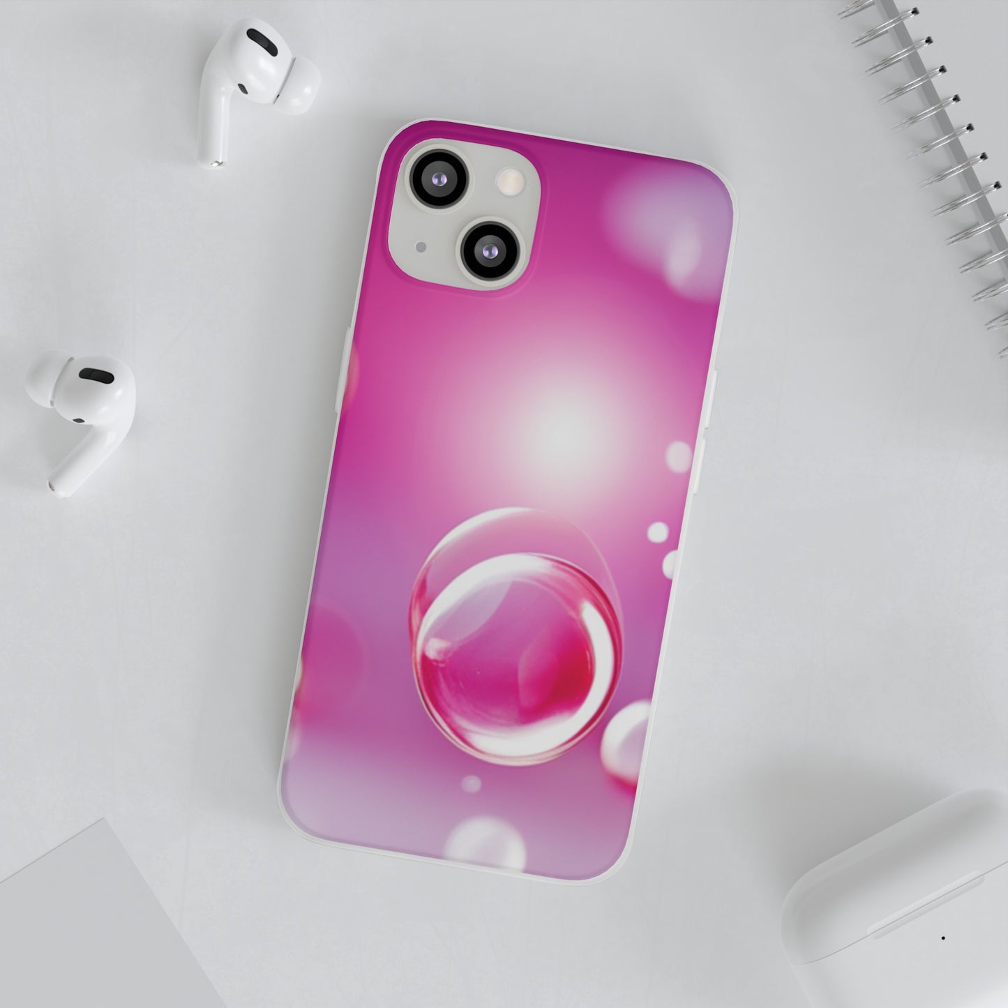 Flexi Case [Pink Bubbles]