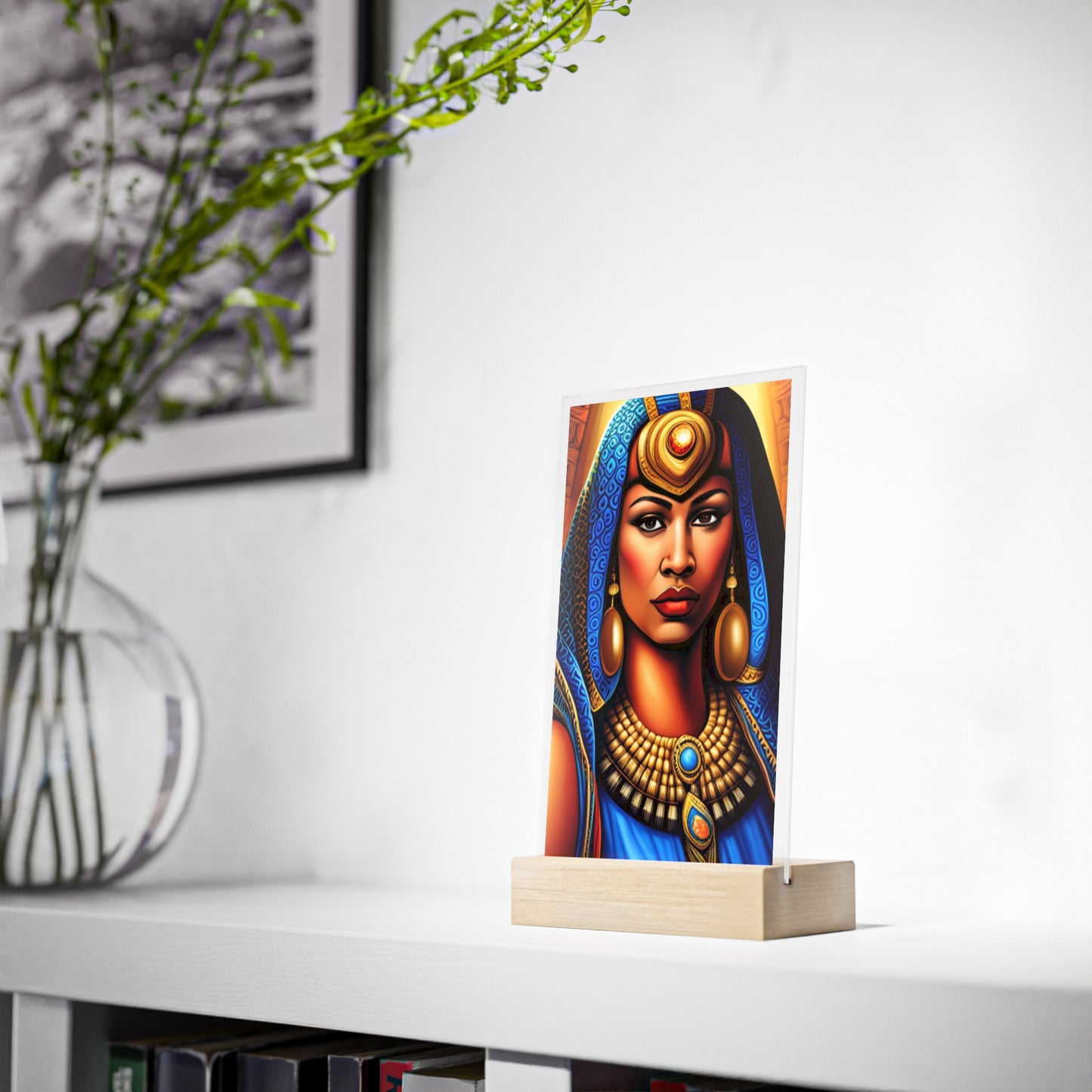Acrylic Sign with Wooden Stand [Cleopatra]