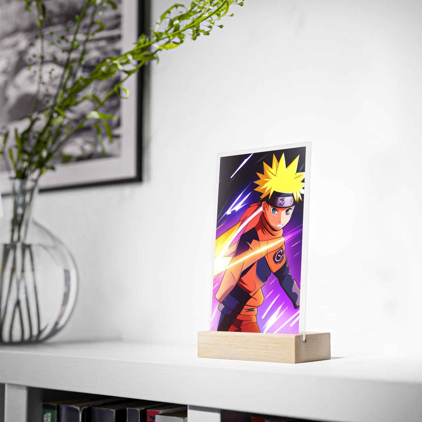 Acrylic Sign with Wooden Stand [Naruto]