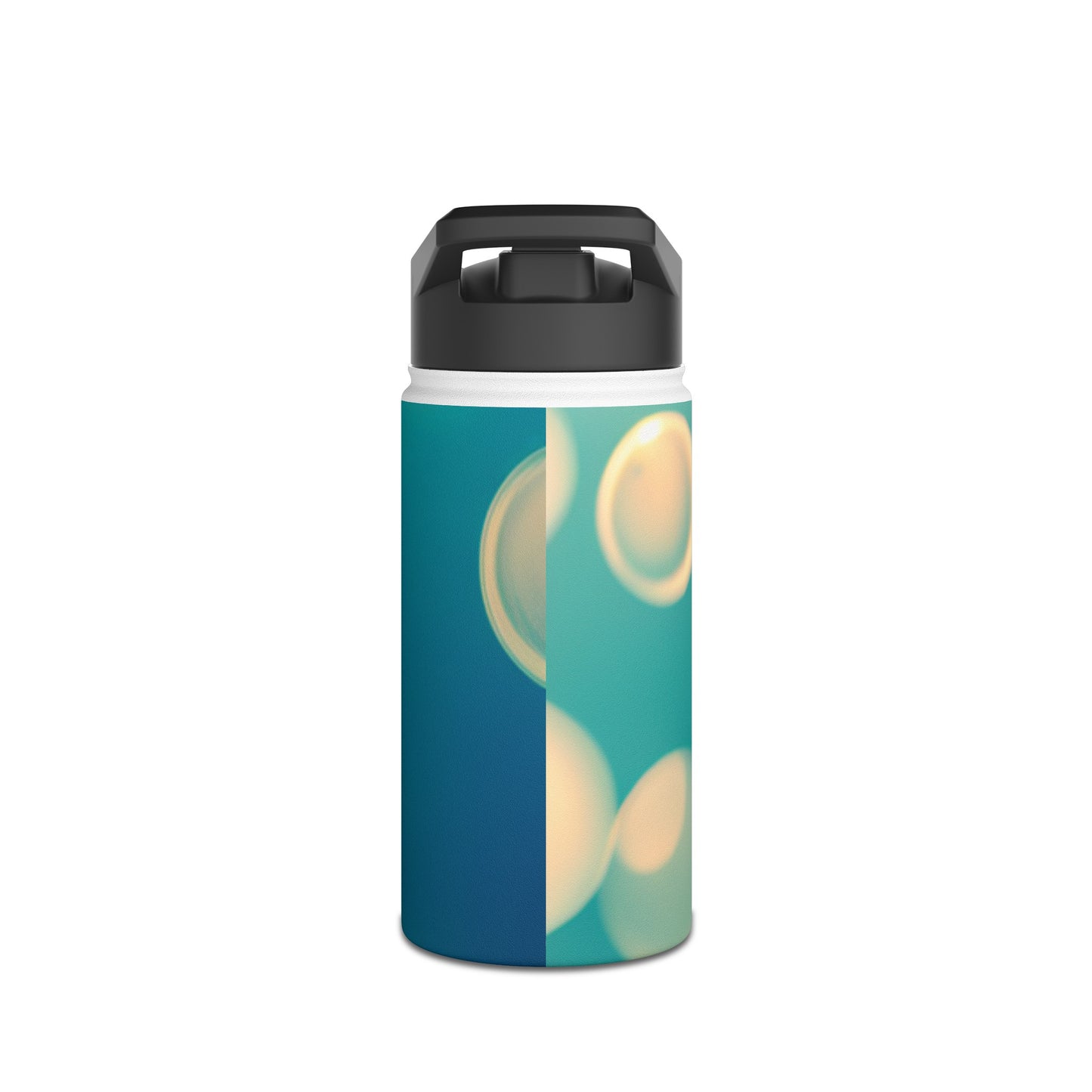 Stainless Steel Water Bottle, Standard Lid [Blue Bubbles]