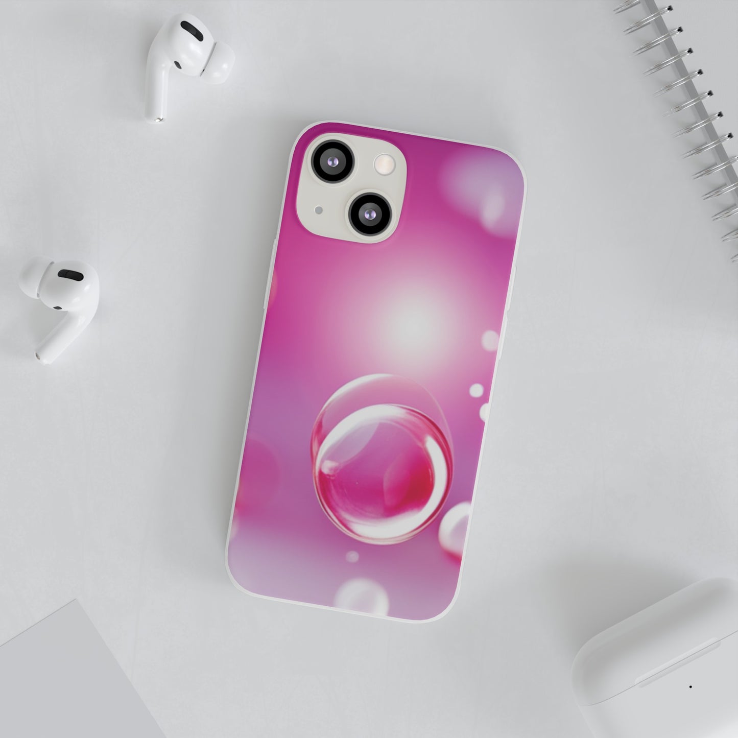 Flexi Case [Pink Bubbles]