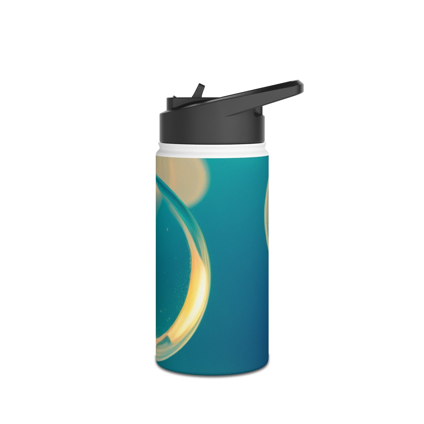 Stainless Steel Water Bottle, Standard Lid [Blue Bubbles]