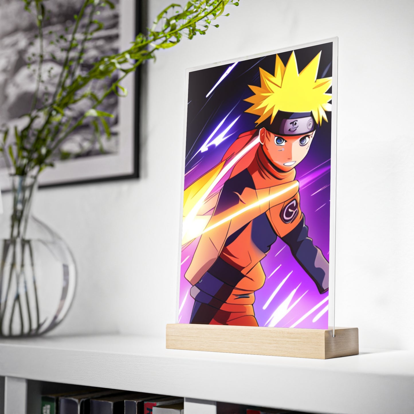 Acrylic Sign with Wooden Stand [Naruto]