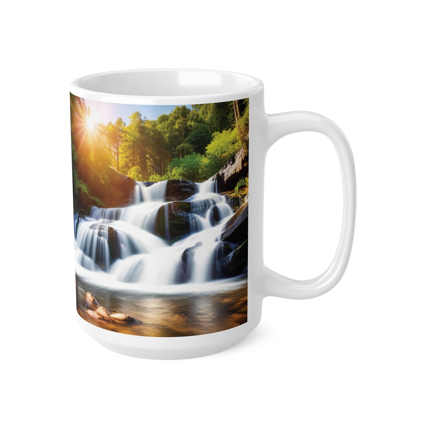 Ceramic Coffee Cup [Waterfall]