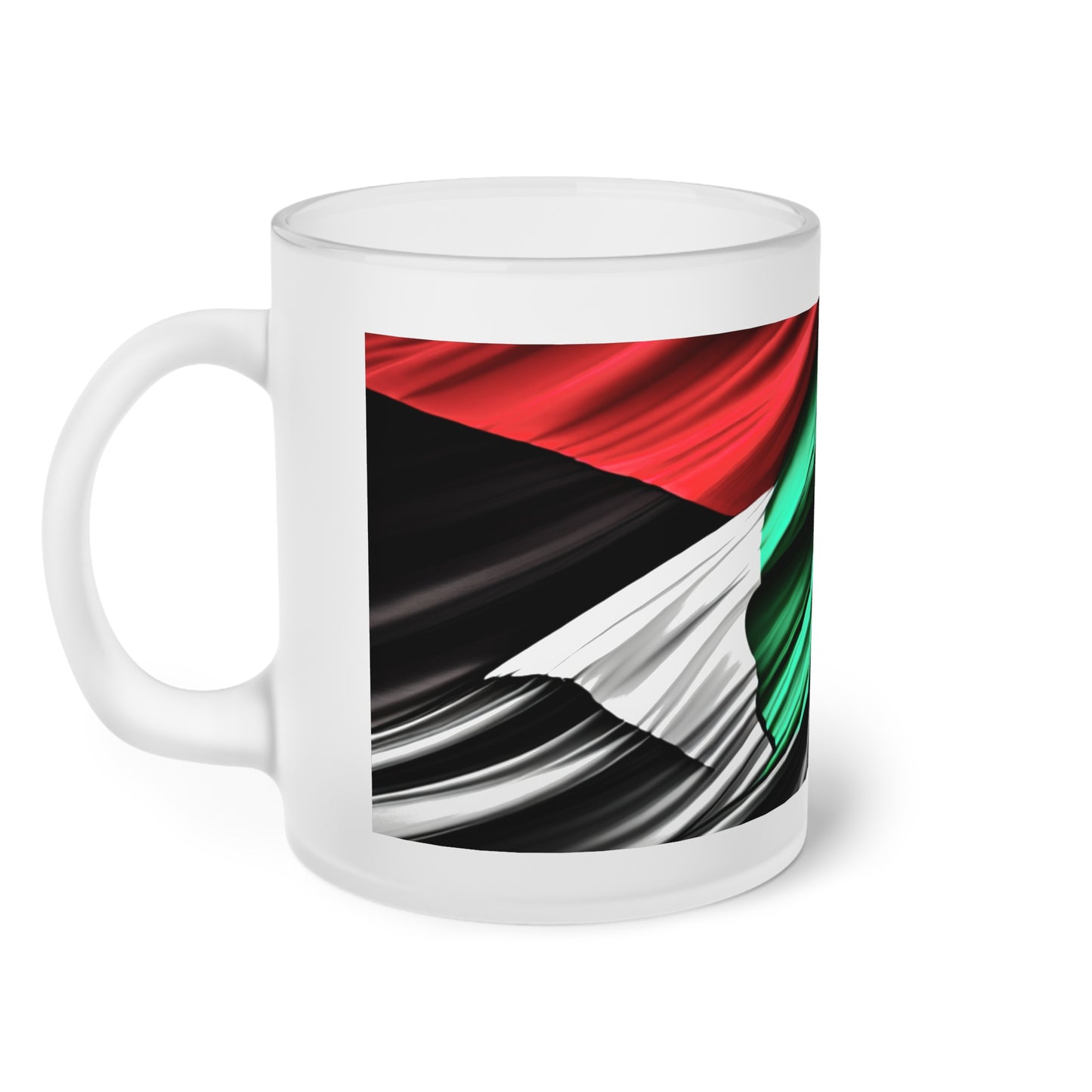 Frosted Glass Mug [Palestine]