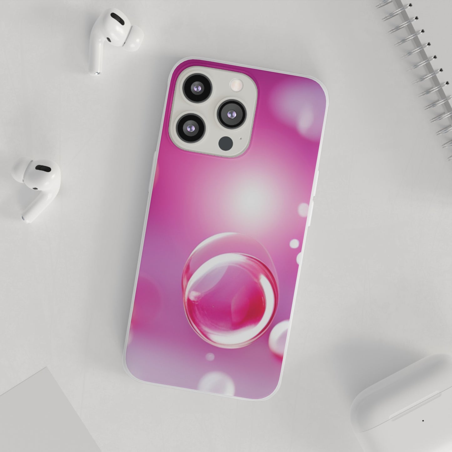 Flexi Case [Pink Bubbles]