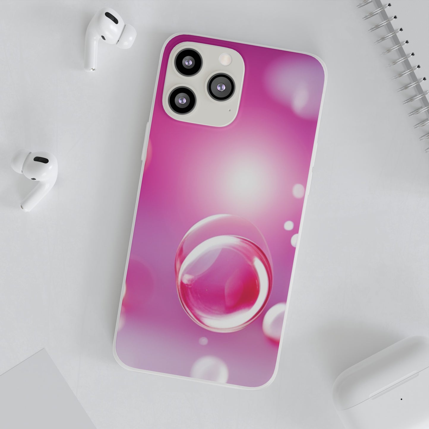 Flexi Case [Pink Bubbles]