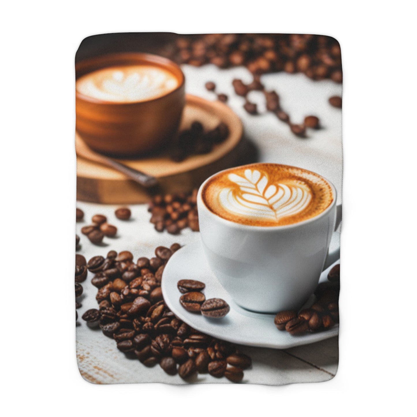 Sherpa Fleece Blanket [Coffee]